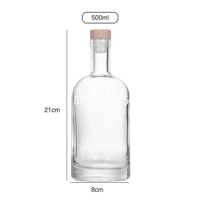 500ml透明果酒瓶